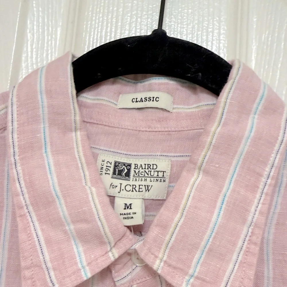 NWT J.Crew Baird McNutt Irish Linen Point-Collar Shirt